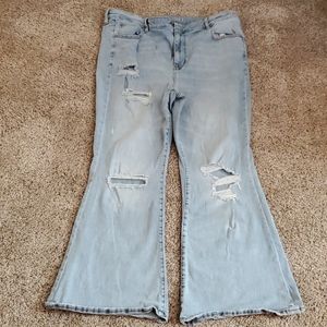 American Eagle Super high rise flare jean 20s